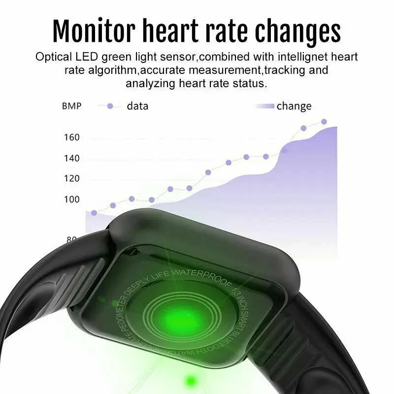 Revolutionize Your Fitness Journey with the Y68 Multifunctional Smart Watch: Bluetooth Connectivity, Music Control, and Sleep Monitoring for Men and Women