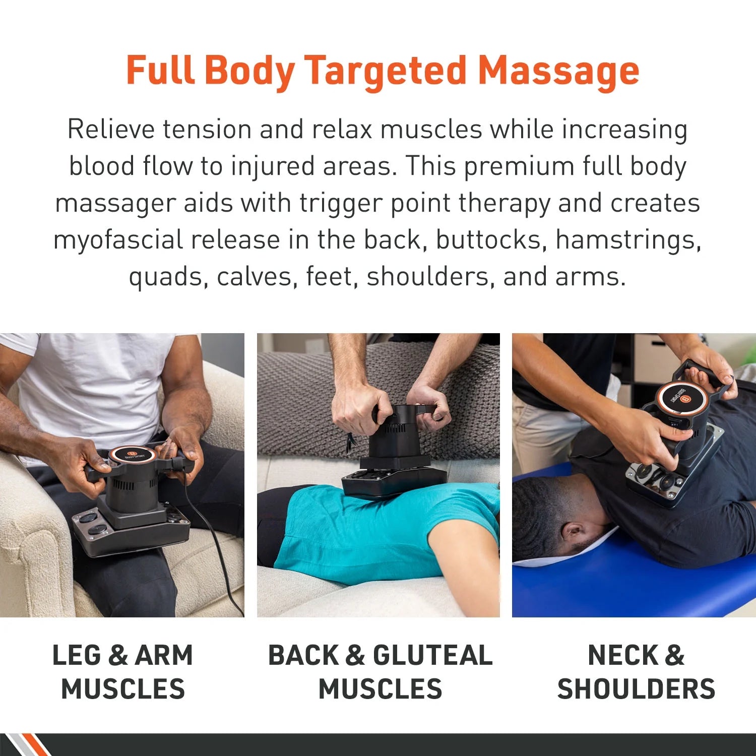 Therapeutic Variable Speed Professional Vibrating Massager for Pain & Aching Muscle Relief – High-Powered, Effective, Chiropractic Myofascial Release Tool & Trigger Point Therapy