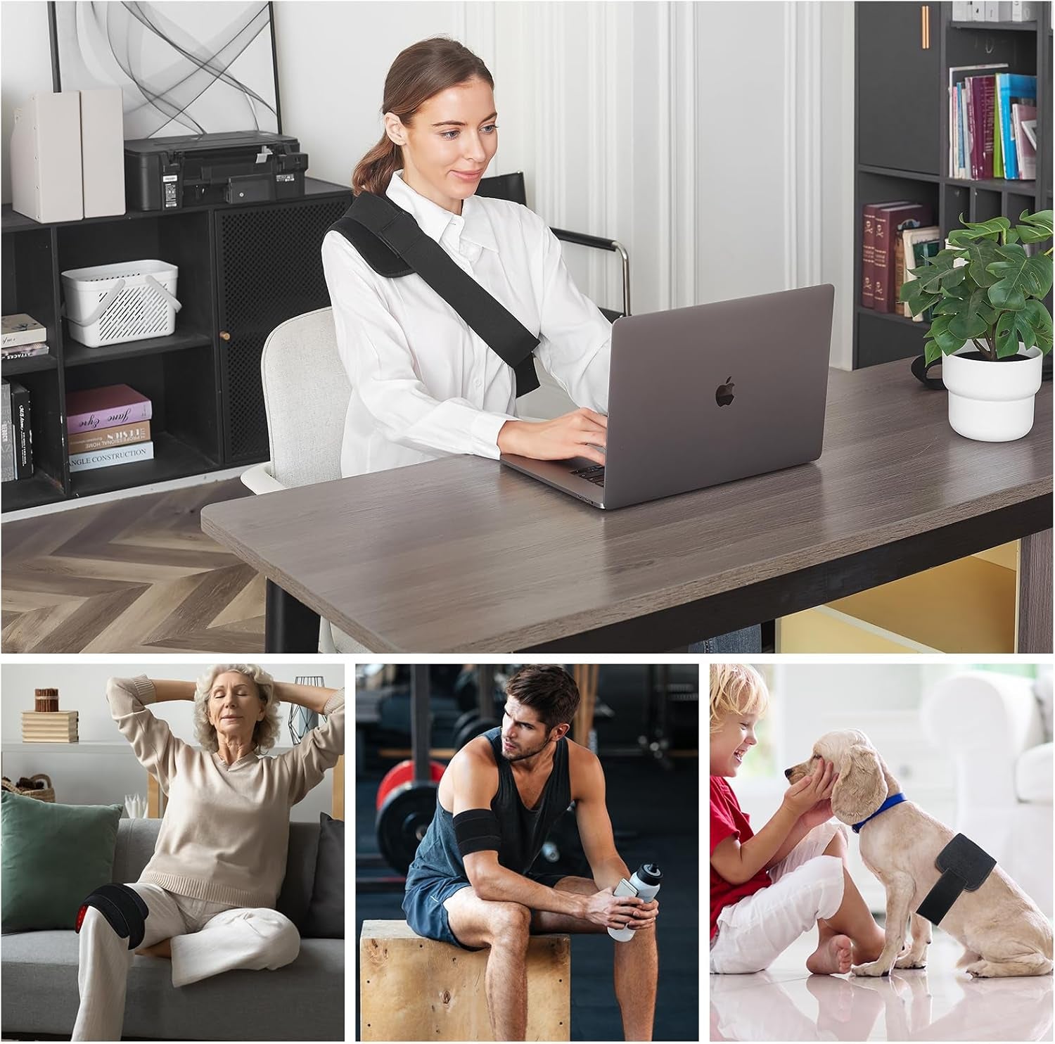 Red Light Therapy for Body,Infrared Light Therapy Pad with Timer Remote Control,Wearable 660Nm&850Nm with Heating for Neck Shoulder Back Body,Infrared Wrap Belt for Gift for Women Men