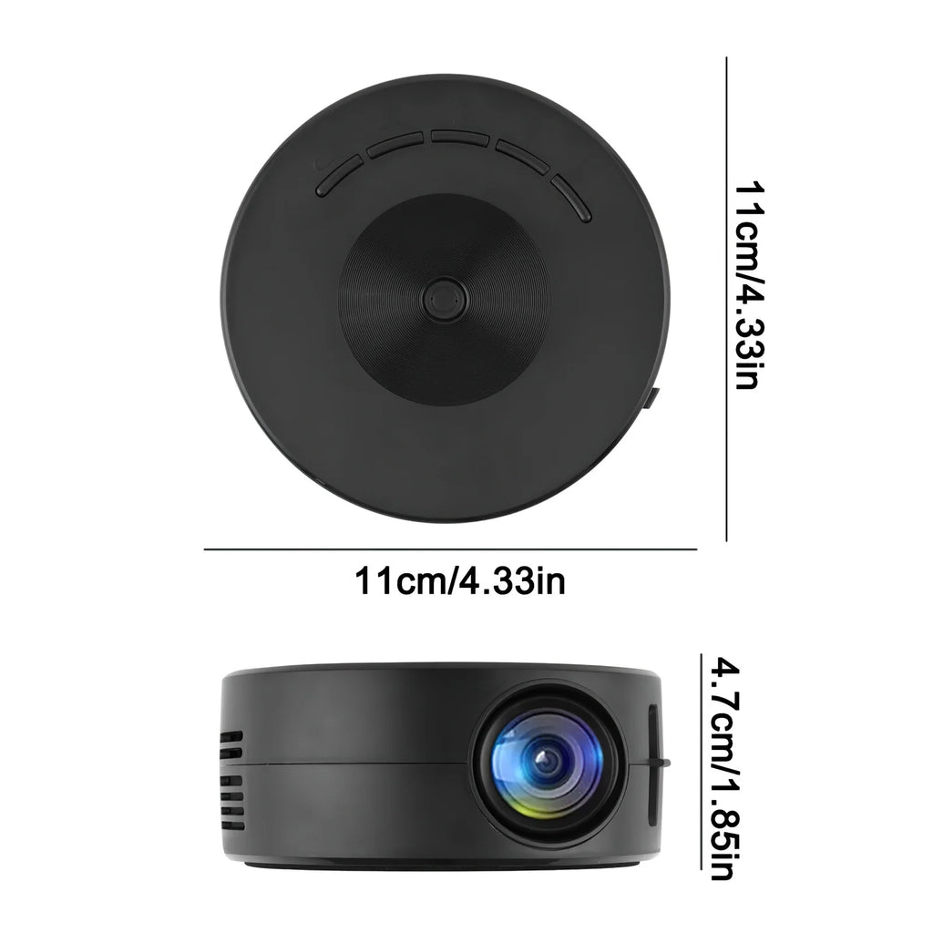 Experience Cinematic Quality Anywhere with the Mini Projector - 1920*1080P HD Home Theater Projector with Remote Control