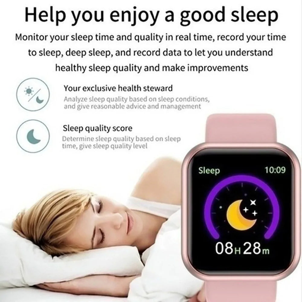 Revolutionize Your Fitness Journey with the Y68 Multifunctional Smart Watch: Bluetooth Connectivity, Music Control, and Sleep Monitoring for Men and Women