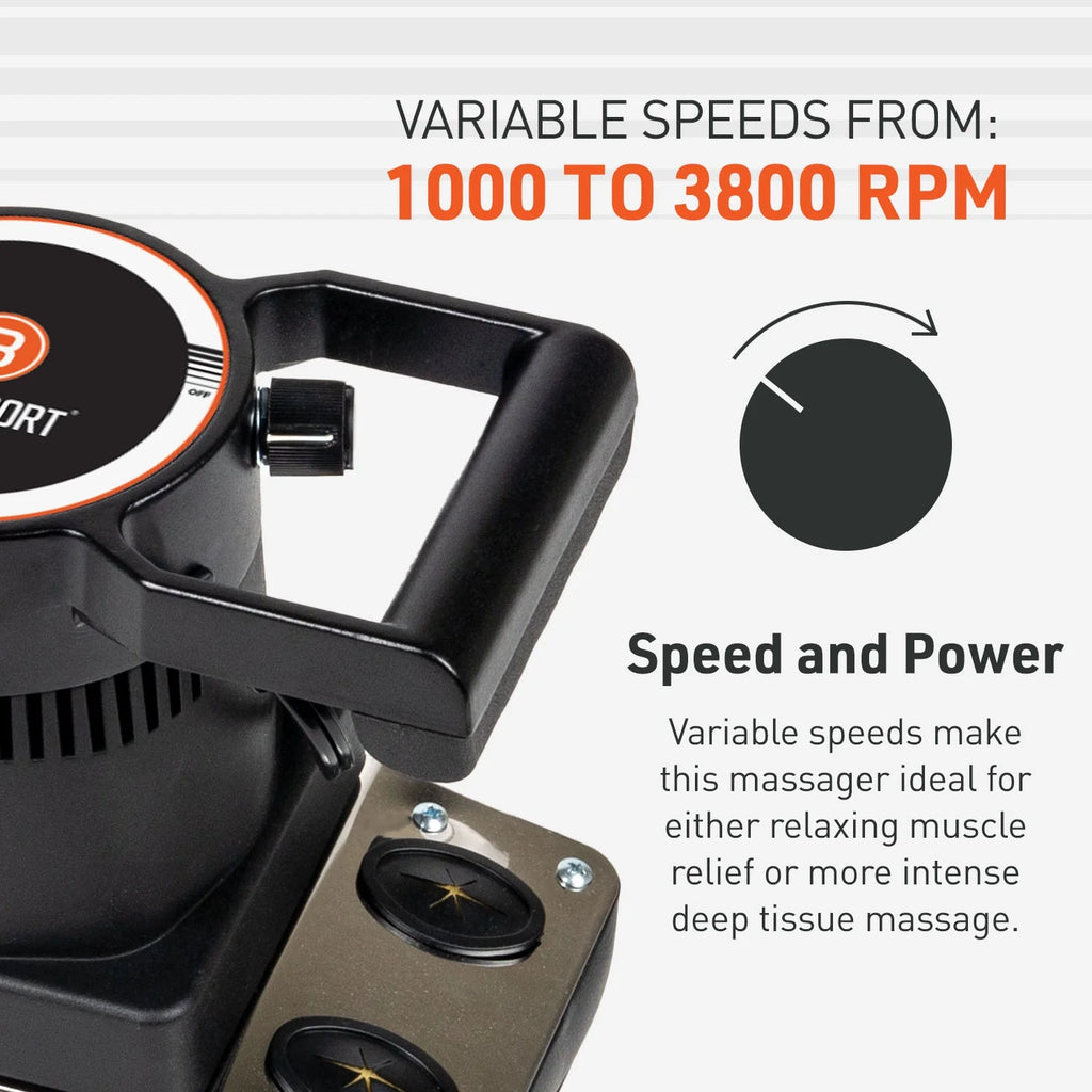 Therapeutic Variable Speed Professional Vibrating Massager for Pain & Aching Muscle Relief – High-Powered, Effective, Chiropractic Myofascial Release Tool & Trigger Point Therapy