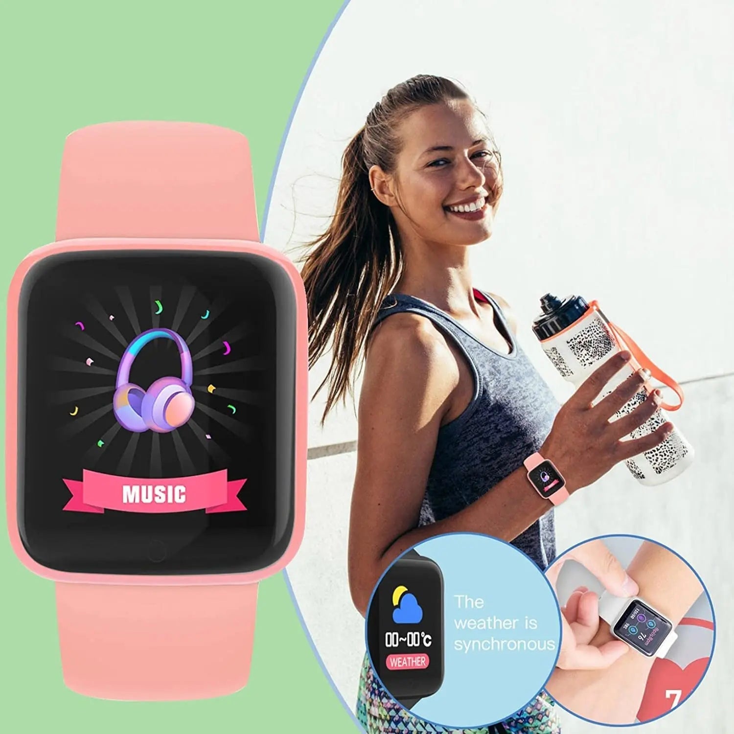 Revolutionize Your Fitness Journey with the Y68 Multifunctional Smart Watch: Bluetooth Connectivity, Music Control, and Sleep Monitoring for Men and Women