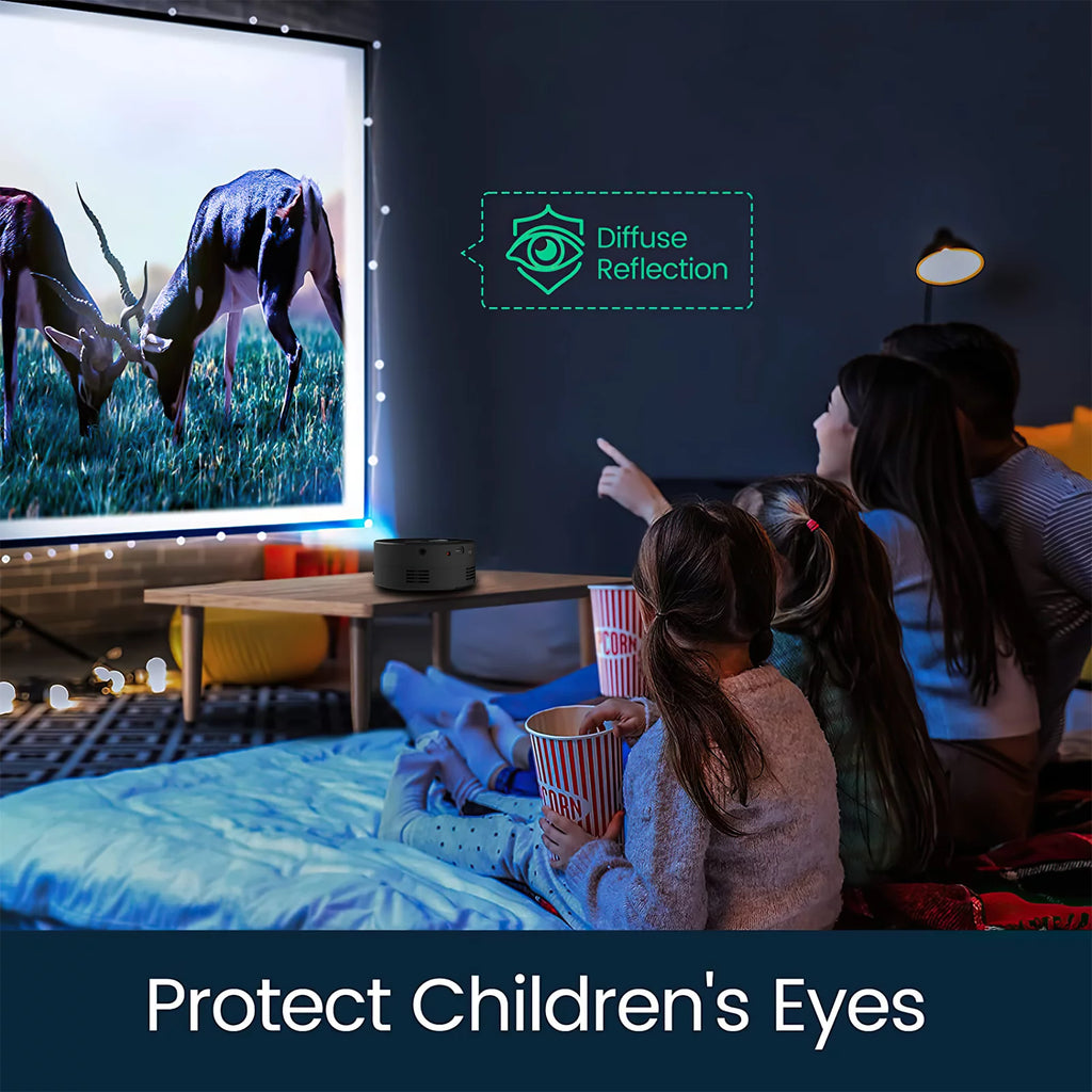 Experience Cinematic Quality Anywhere with the Mini Projector - 1920*1080P HD Home Theater Projector with Remote Control