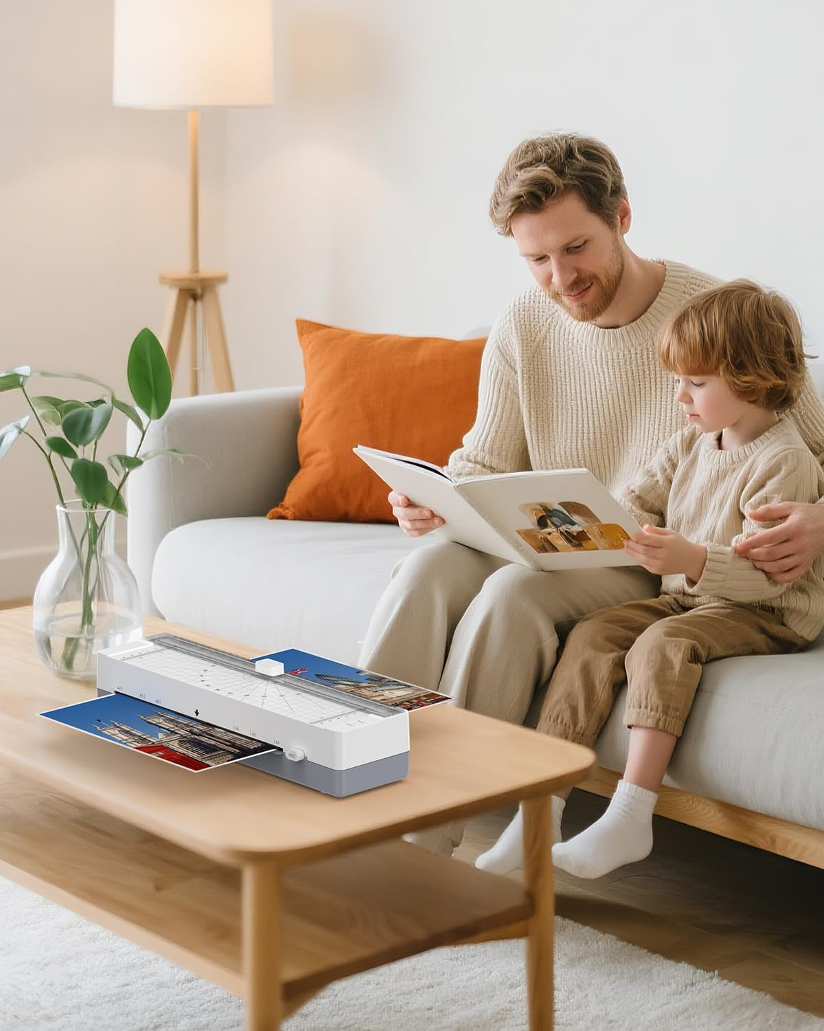 9-Inch Thermal Laminator Machine with Built-In Paper Trimmer & Corner Rounder, Fast 4-Min Warm-Up, Jam-Free System, Ideal for Home, Office & School