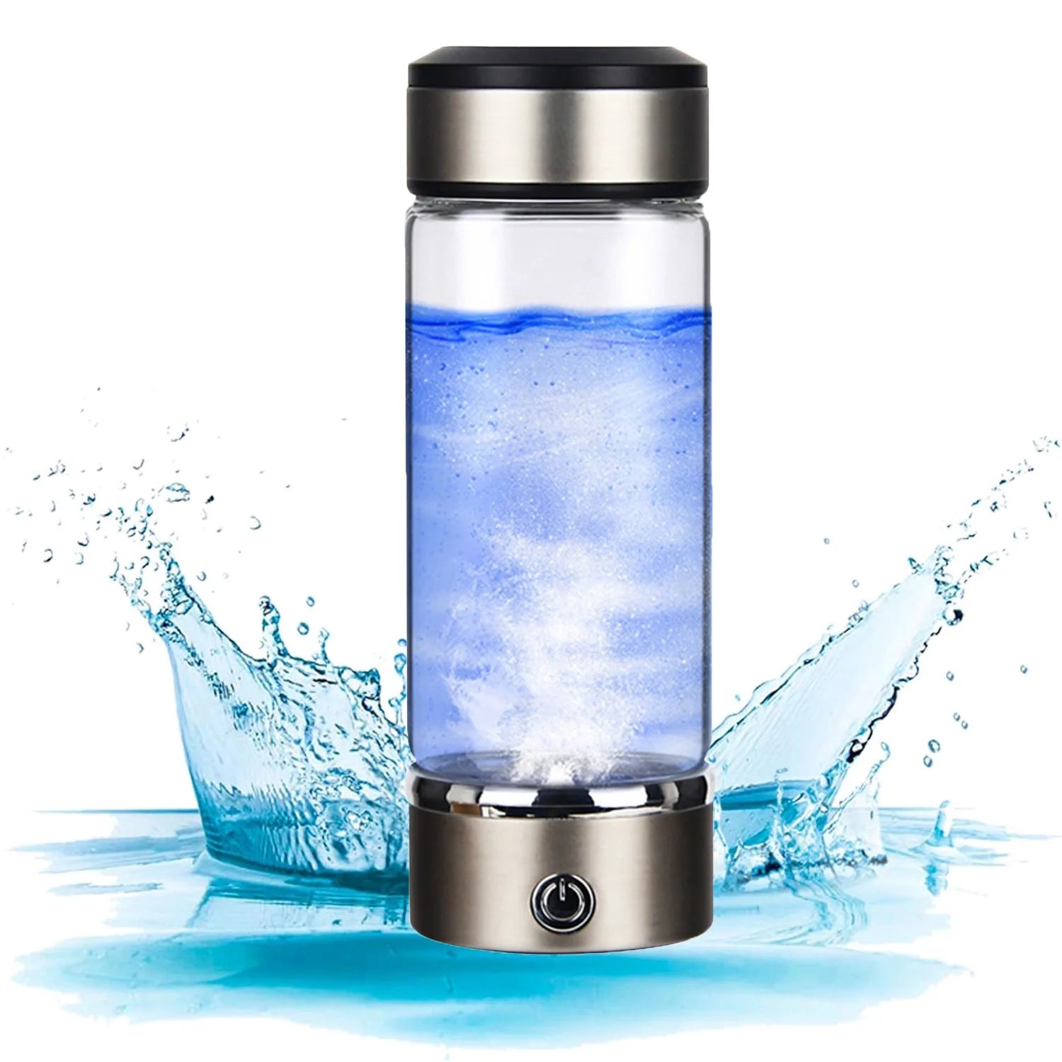 Hydrogen Water Bottle, Portable Hydrogen Water Generator,Water Purifier,Hydrogen Water Ionizer Machine, Hydrogen Water Bottle Generator USB Portable Hydrogen Water Maker Machine 360Ml