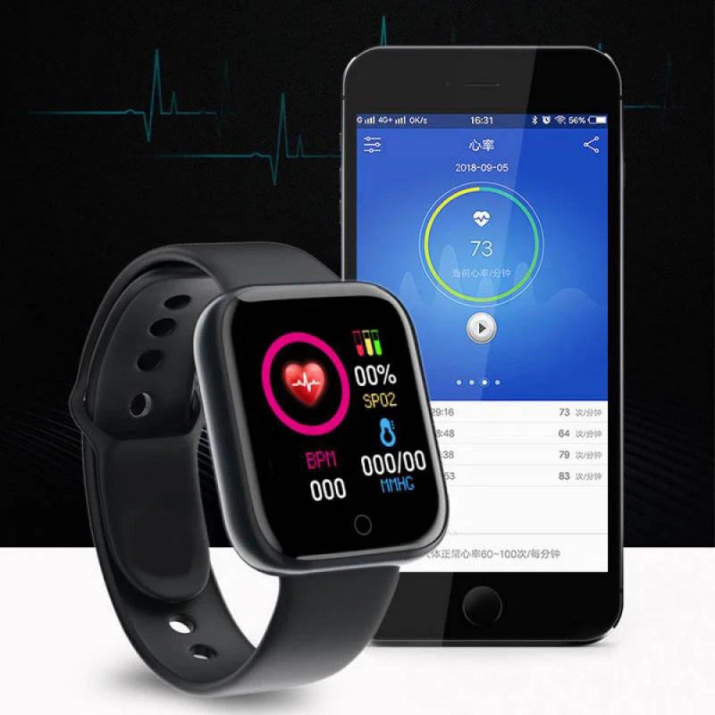 Revolutionize Your Fitness Journey with the Y68 Multifunctional Smart Watch: Bluetooth Connectivity, Music Control, and Sleep Monitoring for Men and Women